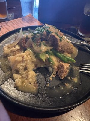 Omg. Vegan bangers and mash. Yummy    at Newcastle Publick House in Newcastle