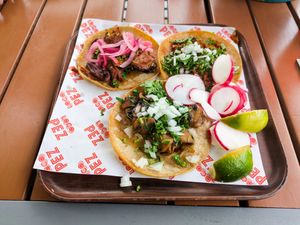 Three vegan Tacos at Loco Pez - Fishtown at Loco Pez - Fishtown in Philadelphia