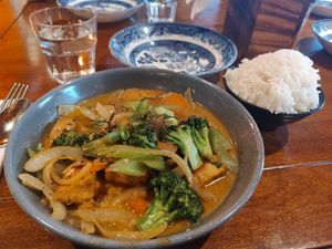 Tofu coconut milk curry at Saigon Kingdom - Beach St in Queenstown