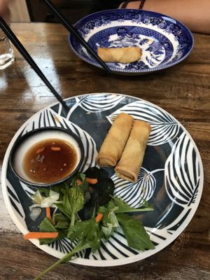 vegan spring roll starter (there were 6)  at Saigon Kingdom - Beach St in Queenstown