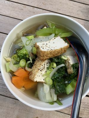 Tofu and veggies noodle soup  at Saigon Kingdom - Beach St in Queenstown