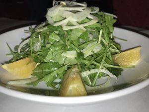 Rocket and fennel salad at Terramia Ristorante in Boston