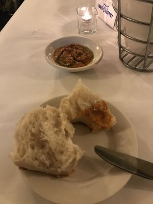 Italian white bean spread and bread at Terramia Ristorante in Boston