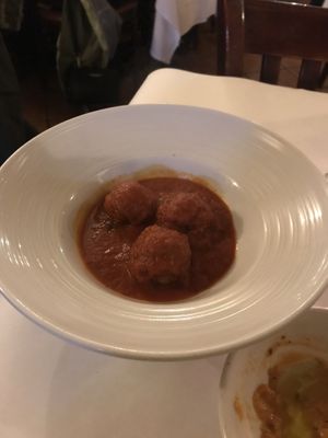 Vegan meatballs (eggplant base) at Terramia Ristorante in Boston