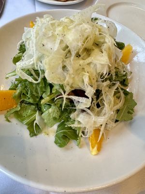 Salad (did have honey in the dressing)  at Terramia Ristorante in Boston