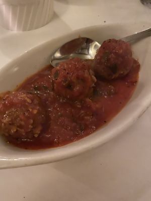 Vegan meatballs at Terramia Ristorante in Boston