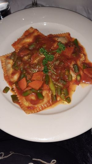 Vegan ravioli at Terramia Ristorante in Boston