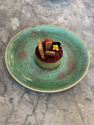 Matcha cheesecake  at Kalifornia Kitchen in London