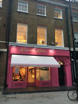 Front of the restaurant at Kalifornia Kitchen in London