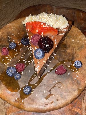 Banana bread cake  at Piyoli in Puerto Escondido