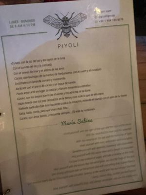   at Piyoli in Puerto Escondido