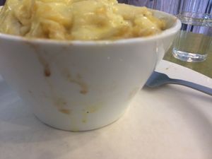 Sloppy food, sloppy presentation. at Embassy Vegetarian Cafe in Katoomba