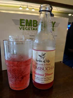 Kombucha at Embassy Vegetarian Cafe in Katoomba