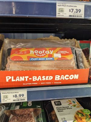Vegan bacon at Whole Foods Market in Tempe
