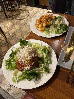 Vegan Lasagna & Vegan Prawns at Drunken Vegan - 드렁큰비건 in Seoul