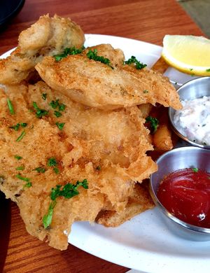 fish n chips at Drunken Vegan - 드렁큰비건 in Seoul