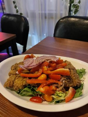 Chicken salad  at Drunken Vegan - 드렁큰비건 in Seoul
