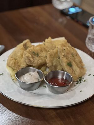 Fish and chips  at Drunken Vegan - 드렁큰비건 in Seoul