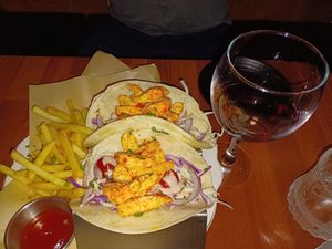Shrimp Tacos at Drunken Vegan - 드렁큰비건 in Seoul