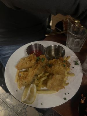 Fish n chips  at Drunken Vegan - 드렁큰비건 in Seoul