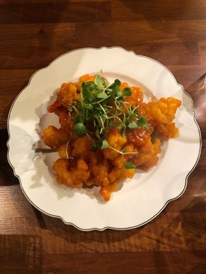 Fried *shrimp* at Drunken Vegan - 드렁큰비건 in Seoul