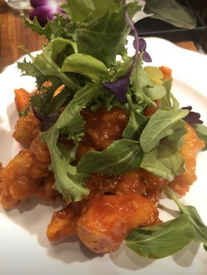 Vegan chili shrimp  at Drunken Vegan - 드렁큰비건 in Seoul