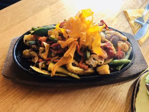 Vegan fajitas  at Mexican Kitchen in Bendigo