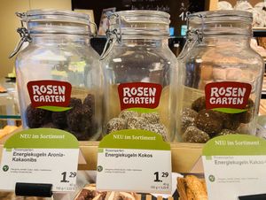 Vegan energy balls  at denn's Biomarkt - Rheinstr in Berlin