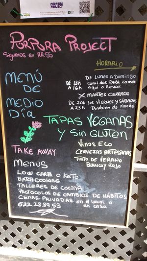 Carte at Purpura Project in Alicante