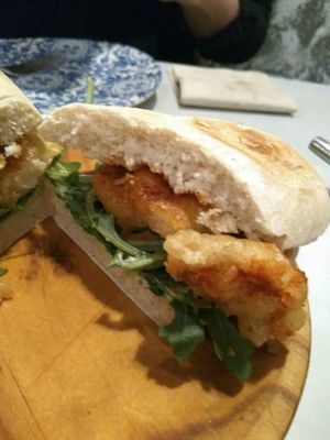 Bocata calamares at Purpura Project in Alicante