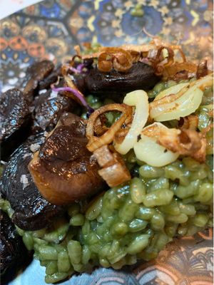 Arroz verde at Purpura Project in Alicante