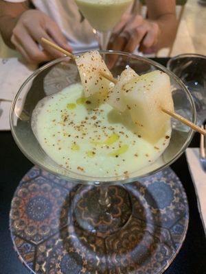 Gazpacho de melón at Purpura Project in Alicante