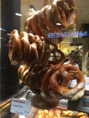 Vegan pretzels at Vitalia Reformhaus - Friedrichstrasse in Berlin