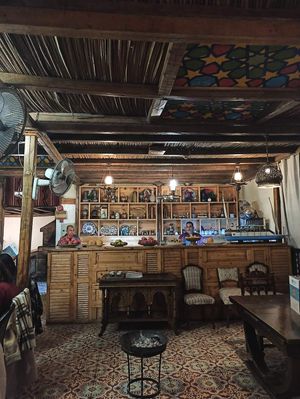 Room upstairs at Sofra in Luxor