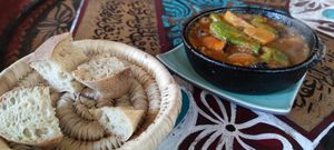 The bread was fresh and delicious. at Sofra in Luxor