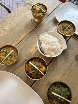 Vegan Dal Bhat Tarkari  at Uit India in Alkmaar