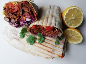 Vegan kebab at Vegar in Poznan