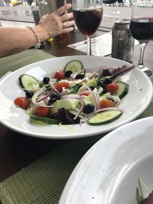 Ask for the Greek salad with vegan feta. at Al Forno in Brighton