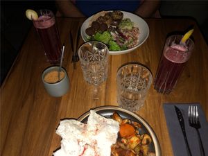 Two great dishes  at SACRO in Buenos Aires