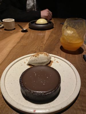 Tarta de chocolate con helado de maní   at SACRO in Buenos Aires