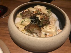 sweet potato ravioli at SACRO in Buenos Aires
