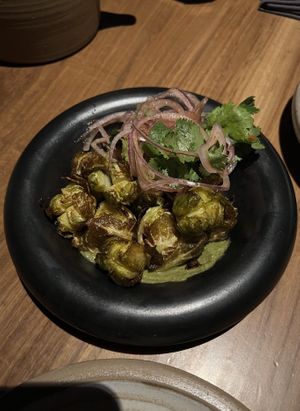 Brussels sprouts  at SACRO in Buenos Aires