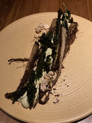A vegetable I haven’t eaten before (salsifis)  at SACRO in Buenos Aires