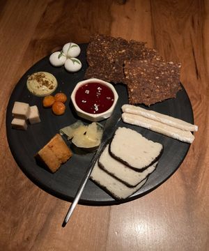 Cheese plate at SACRO in Buenos Aires