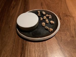 Avocado lime dessert at SACRO in Buenos Aires