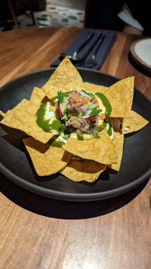 nachos at SACRO in Buenos Aires