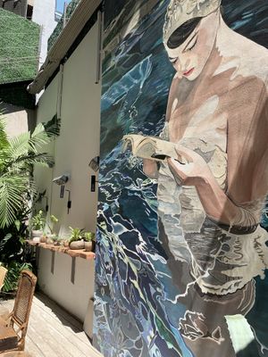 Mural del patio interior.  at SACRO in Buenos Aires