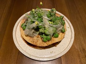 eggplant lavash strudel at SACRO in Buenos Aires