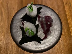 dumplings (one eaten) at SACRO in Buenos Aires