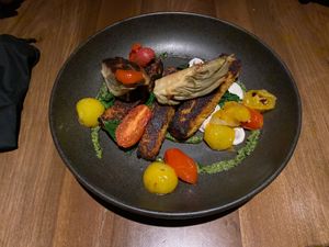 millet polenta at SACRO in Buenos Aires